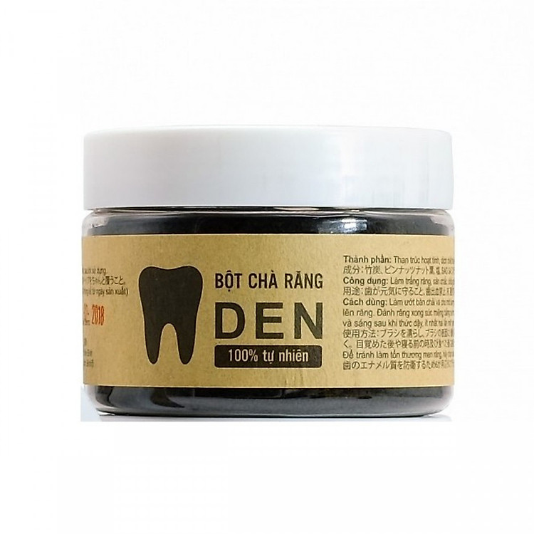 Bột Tẩy Trắng Răng Bằng Than Hoạt Tính - Răng Đen - hỗ trợ điều trị Cao Răng - Ố Vàng
