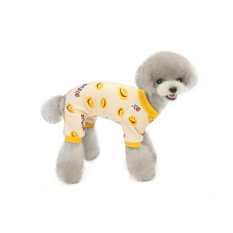 ÁO THUN NỈ HOẠ TIẾT MẶT CƯỜI TỪ 1-4.5KG DÀNH CHO THÚ CƯNG CHÓ MÈO