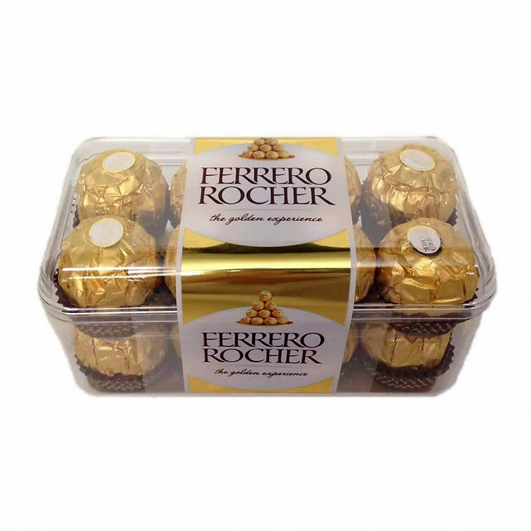 Socola Kem Hạt Dẻ Ferrero Rocher Đức – 1 Hộp 200g/16 Viên