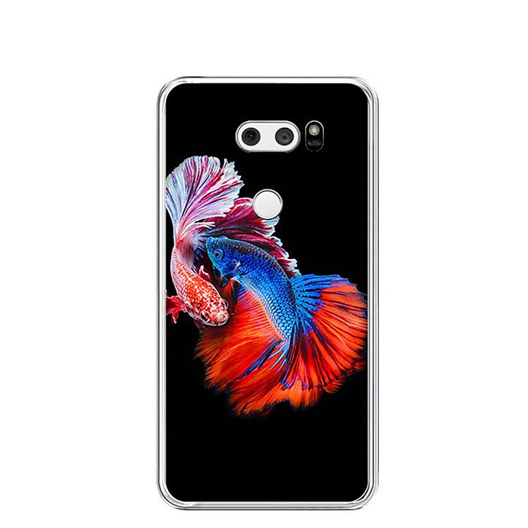 Ốp lưng dẻo cho điện thoại LG V30 - 0222 FISHCOUPLE - Hàng Chính Hãng