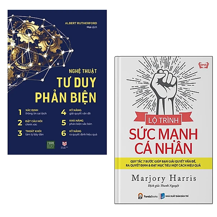 Combo 2 cuốn sách Tư Duy - Kĩ Năng Sống: Nghệ Thuật Tư Duy Phản Biện + Lộ Trình Sức Mạnh Cá Nhân