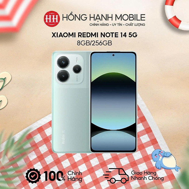 Điện Thoại Xiaomi Redmi Note 14 5G 8GB/256GB - Hàng Chính Hãng