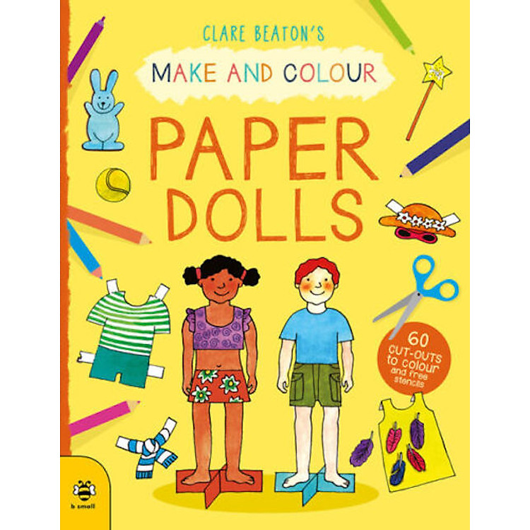 Tô Màu Thiếu Nhi Tiếng Anh: Make And Colour Paper Dolls