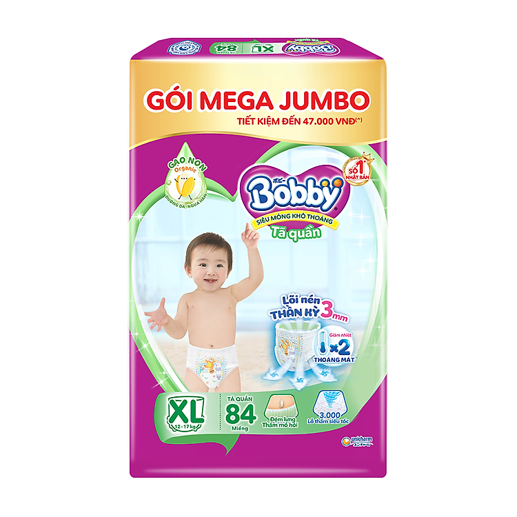 Mua Combo 2 Tã quần Bobby - Size XL Chính hãng Ưu đãi - Hình ảnh 5