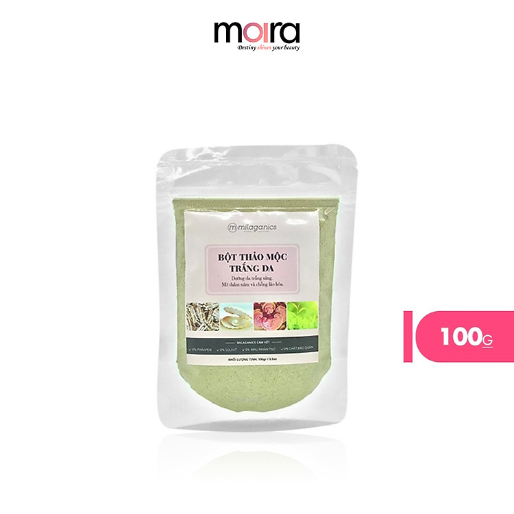Bột Thảo Mộc Dưỡng Trắng Da Toàn Thân MILAGANICS 100g