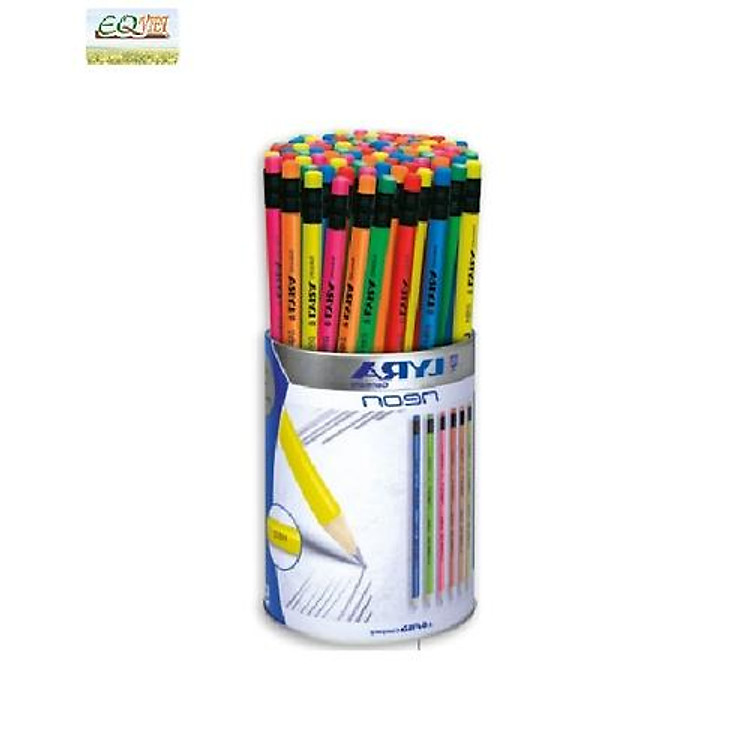 Bút chì đen LYRA Neon HB/2 (6 chiếc) - Ảnh 2