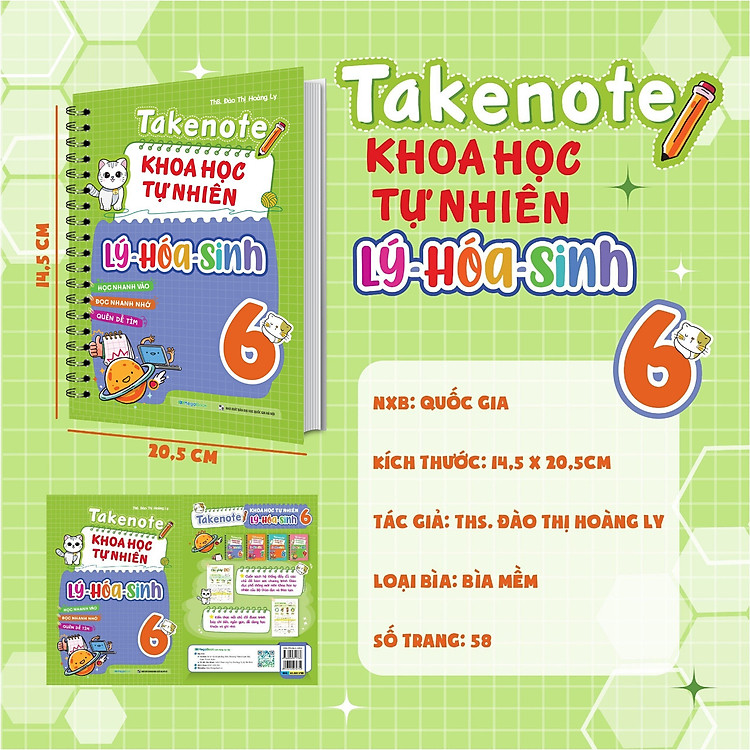 Takenote Khoa Học Tự Nhiên Lý - Hóa - Sinh Lớp 6 - Ảnh 3