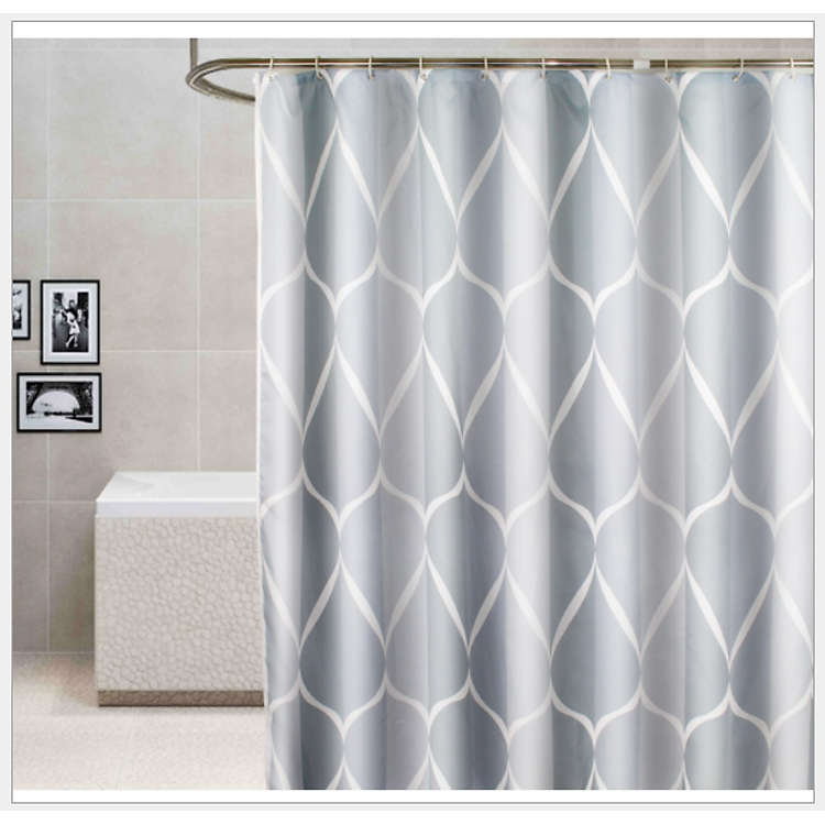 RÈM PHÒNG TẮM VẢI POLYESTER DÀY, KHÔNG THẤM NƯỚC VÀ CHỐNG NẤM MỐC