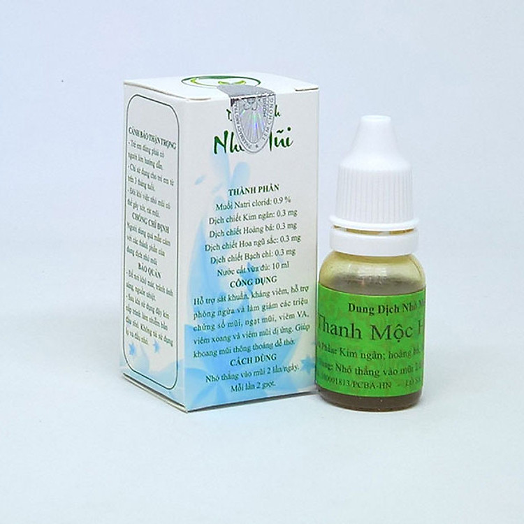 Dung dịch xịt mũi giảm viêm xoang viêm mũi dị ứng Dr hương Thanh Mộc Hương 15ml