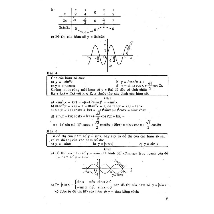 Giải Bài Tập Toán - Đại Số Giải Tích Lớp 11 - Ảnh 5