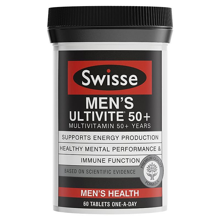 Swisse Men's Ultivite 50+ Multivitamin 60 Tablets