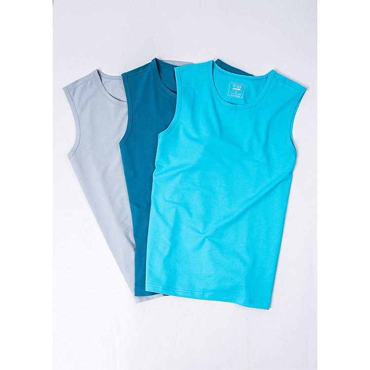 Combo 3 Áo Thun Nam Tank-Top Sát Nách 5S (ATTS005) Cao Cấp, Thoáng Mát Thấm Hút Mồ Hôi Tốt