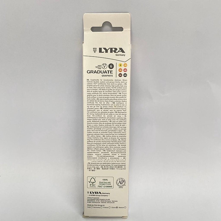 Bút Chì LYRA Graduete Graphite (hộp 6 bút) - Ảnh 2