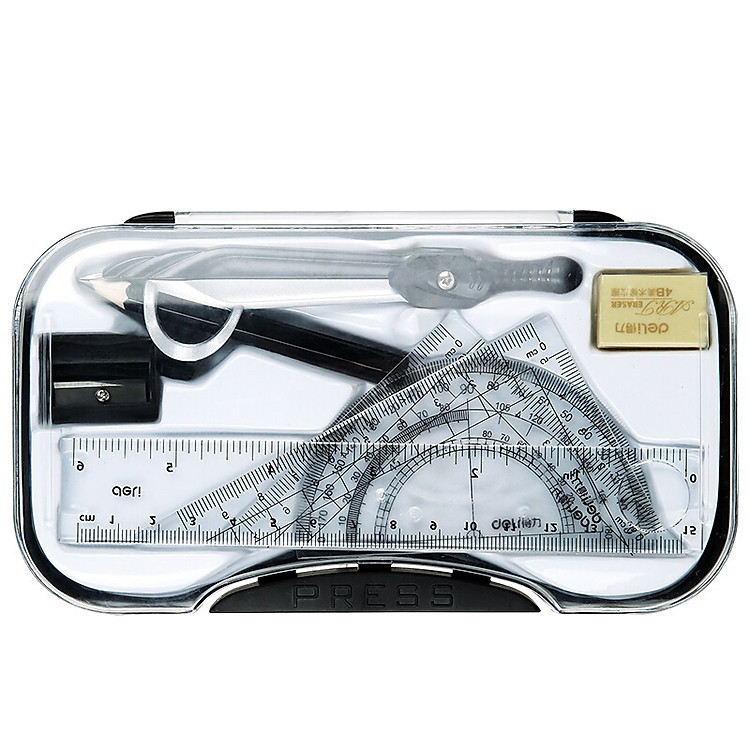 Bộ 8 dụng cụ vẽ toán học cao cấp DL-72151