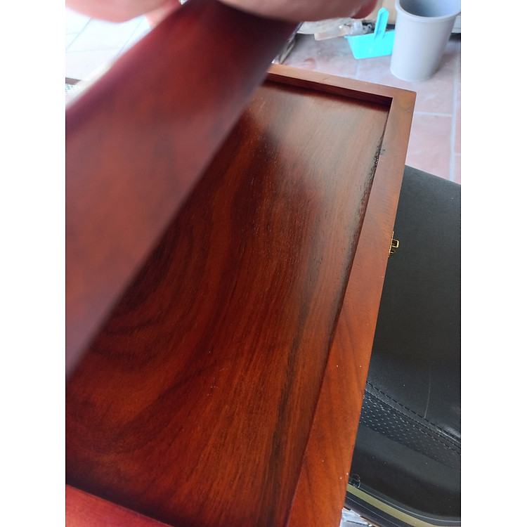 Bàn cờ tướng gỗ gõ đỏ 48x50cm Chính hãng Giá tốt - Hình ảnh 4