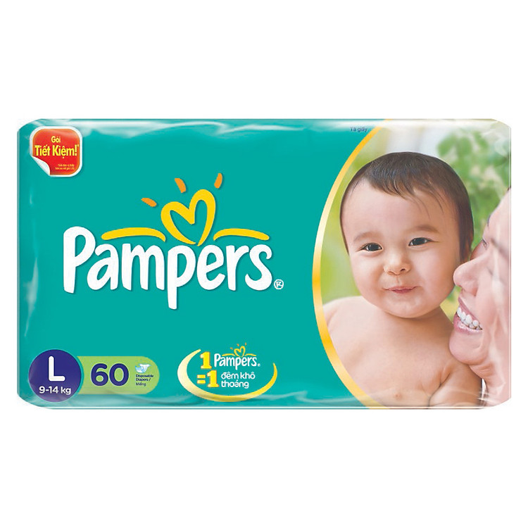 Tã Dán Pampers Gói Đại L60 (60 Miếng)