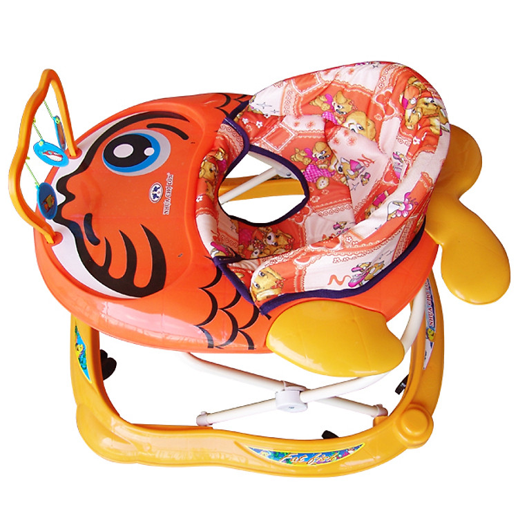 Xe Tập Đi Nhựa Chợ Lớn L3 Con Cá (Không nhạc) - Dành Cho Bé Từ 6 - 12 Tháng - M1396A-XTĐ - Giao màu ngẫu nhiên