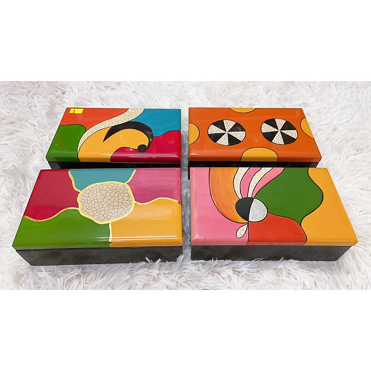 Hộp Sơn Mài Chữ Nhật Đa Năng (20x12x6 cm)