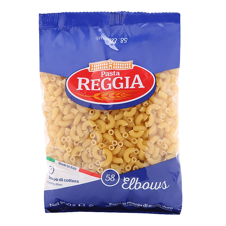 Nui Ý Ống Cong 58 Pasta Reggia 500g