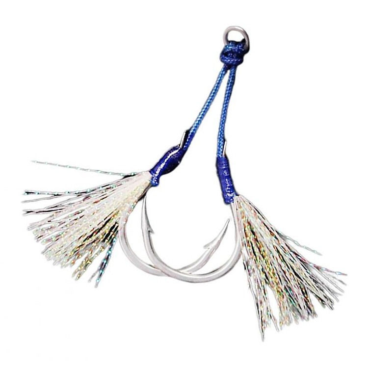 Fishing Assist Hooks Jigs with Double Hooks Six Size