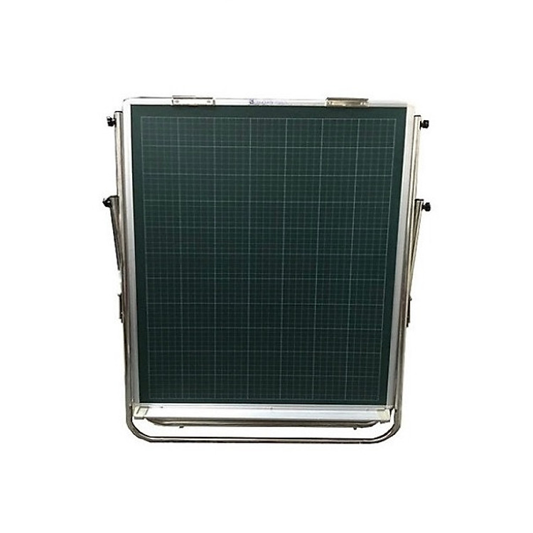 Bảng Flipchart chân inox viết phấn từ in ô ly Trương Hoàng TH01 - Xanh