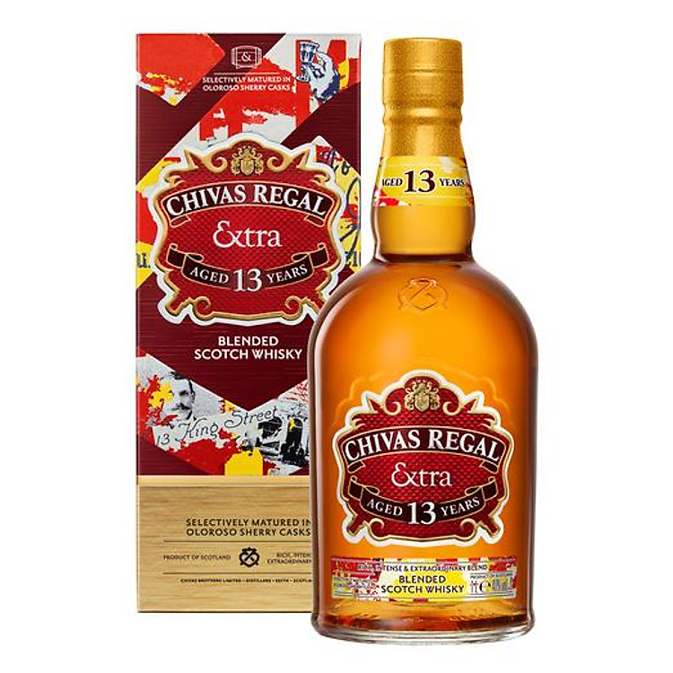 {Freeship 50K} Rượu Whisky Chivas Extra 13YO Oloroso Sherry Cask 700ml 40% - Có hộp