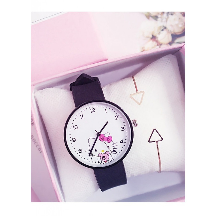 Đồng hồ thời trang nữ dây cao su hình mèo Candycat PKHRCAT003 (Đường kính mặt: 36 mm)