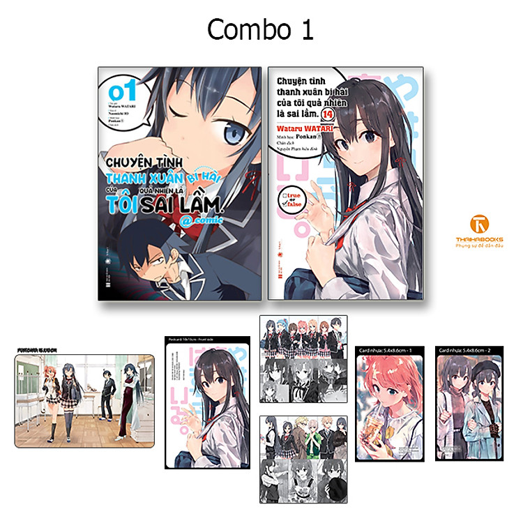 Combo Chuyện tình thanh xuân bi hài của tôi quả nhiên là sai lầm - Tập 14 + Comic tập 1