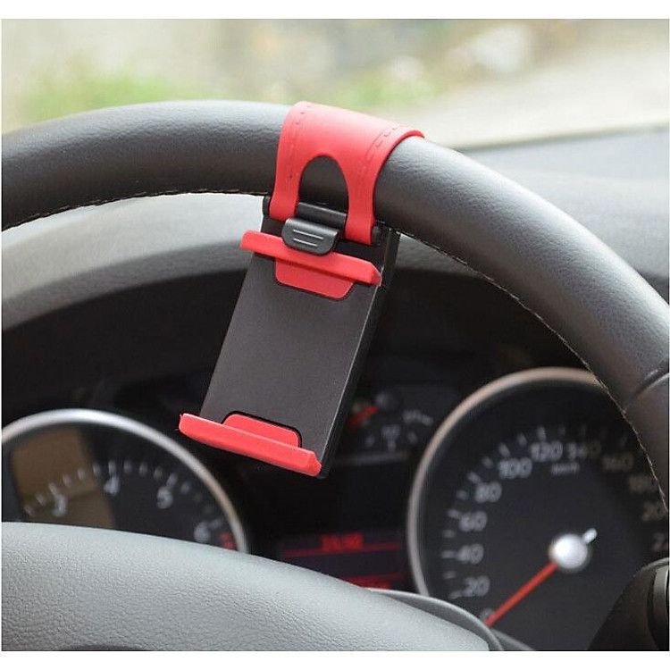 Giá kẹp điện thoại trên vô lăng ô tô