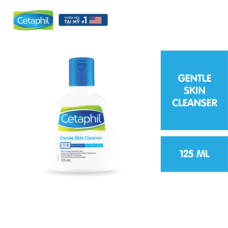 Sữa rửa mặt dịu lành cho da nhạy cảm Cetaphil Gentle Skin Cleanser 125ml