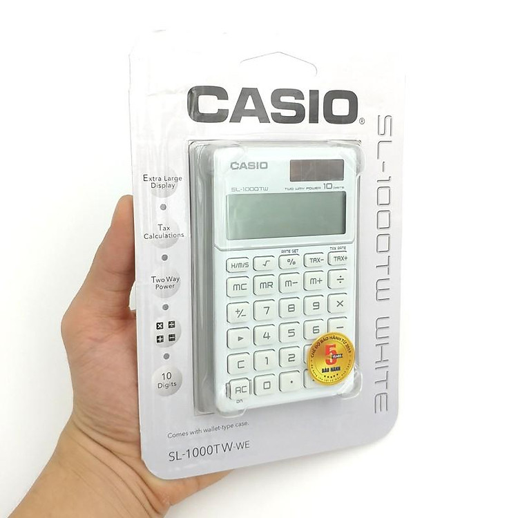 Máy Tính Casio SL 1000TW - Trắng - Ảnh 2