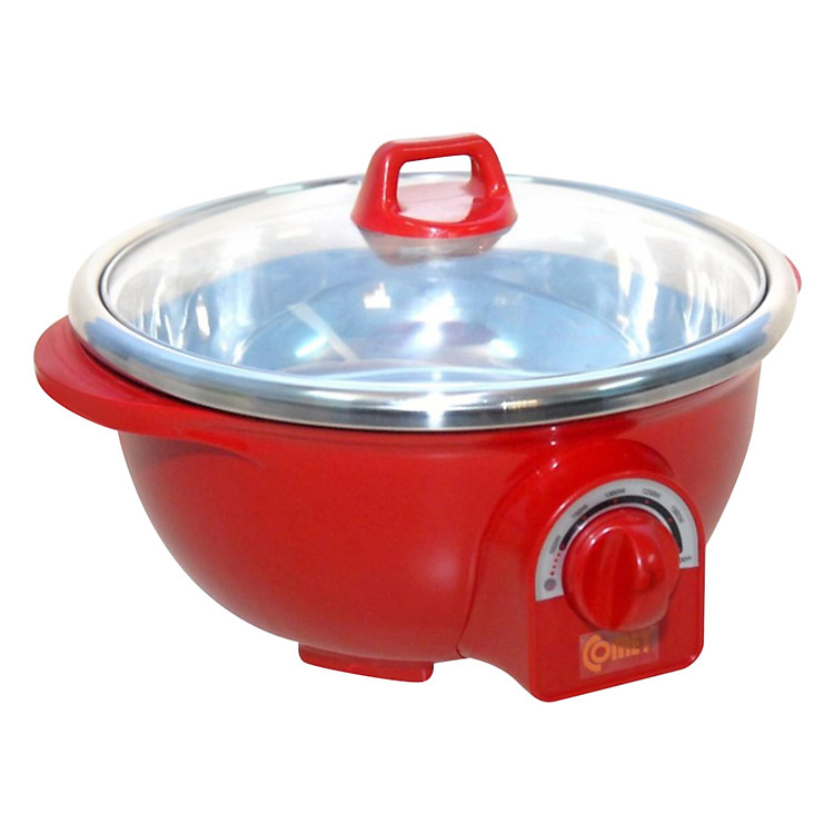 Nồi Lẩu Điện Đa Năng Nhựa ABS Comet CM7738 (3.5L) - Đỏ - Hàng Chính Hãng