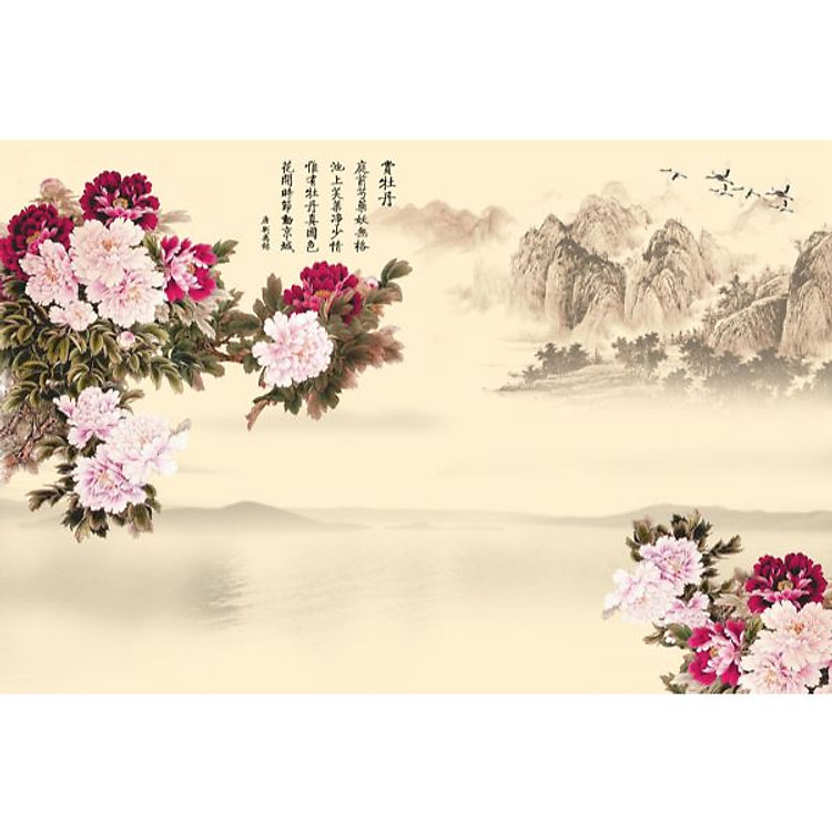 Tranh Treo Hoa Mẫu Đơn - MD022