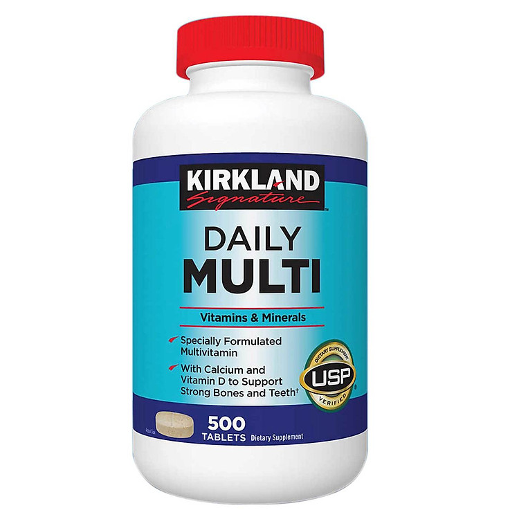 Viên Uống Bổ Sung Vitamin Tổng Hợp Daily Multi Kirkland Signature- 500 viên