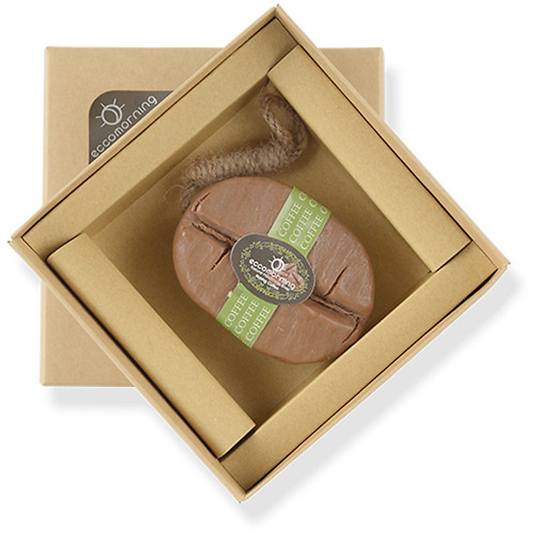 Hộp Xà Bông Thiên Nhiên Handmade Eccomorning Cà Phê - Giftset 1 Coffee Soap (100G)