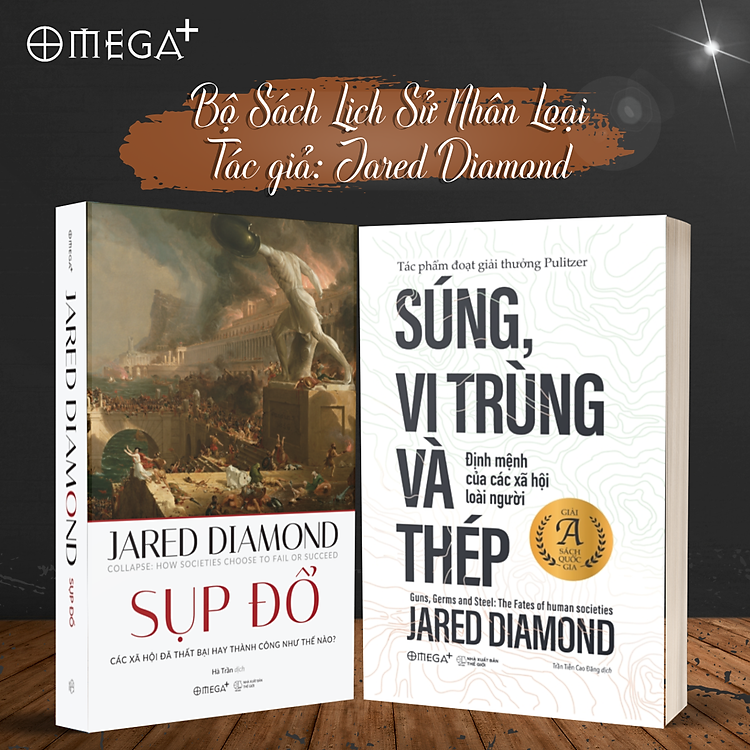 Combo Sách Nghiên Cứu Lịch Sử Nhân Loại : Súng, Vi Trùng Và Thép + Sụp Đổ (Phiên Bản 2020)