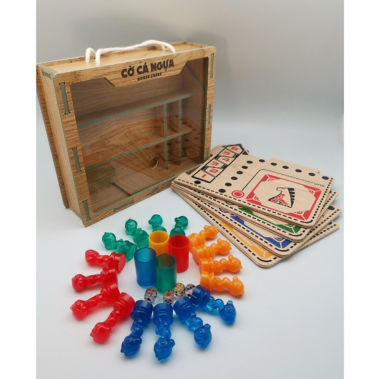 Cờ cá ngựa bằng gỗ