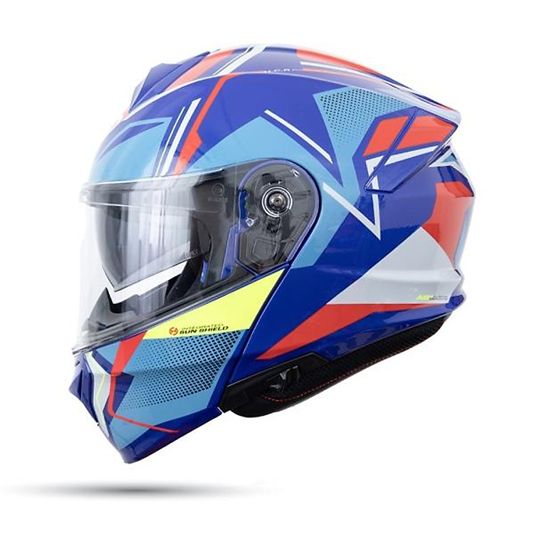 Mũ Bảo Hiểm Fullface Lật Hàm Hai Kính YOHE 935