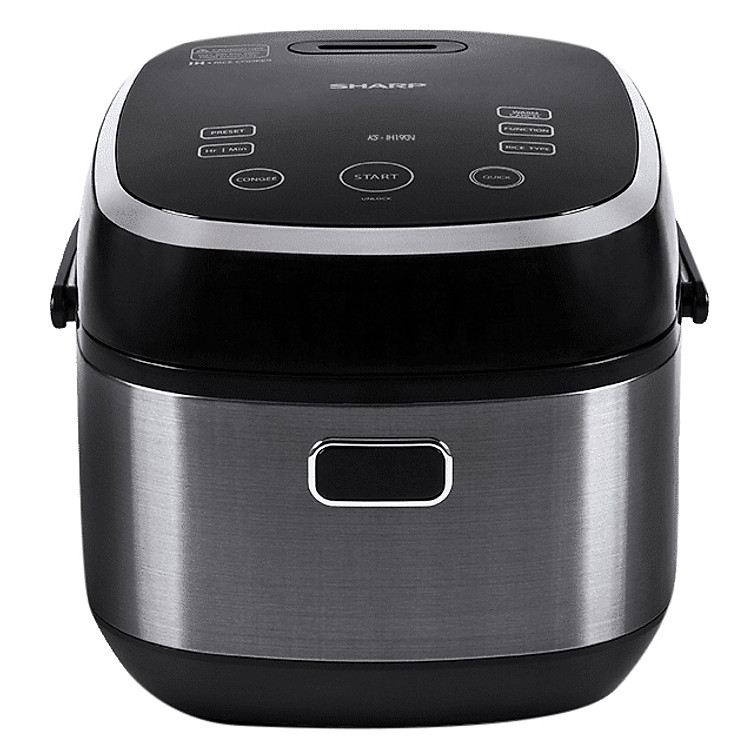 Nồi Cơm Điện Cao Tần Sharp KS-IH190V-BK (1.8L) - Màu Bạch Kim - Hàng Chính Hãng