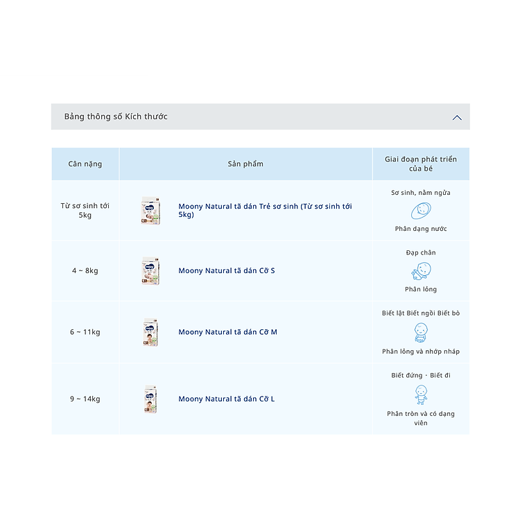 Tã dán Moony Natural siêu cao cấp Chính hãng Giá rẻ - Hình ảnh 2