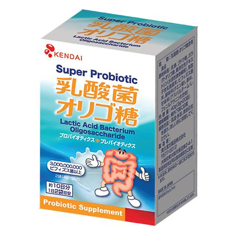 Thực Phẩm Bảo Vệ Sức Khỏe Kendai Super Probiotic - Giúp nhuận tràng, tăng cường chức năng tiêu hóa (20 gói)