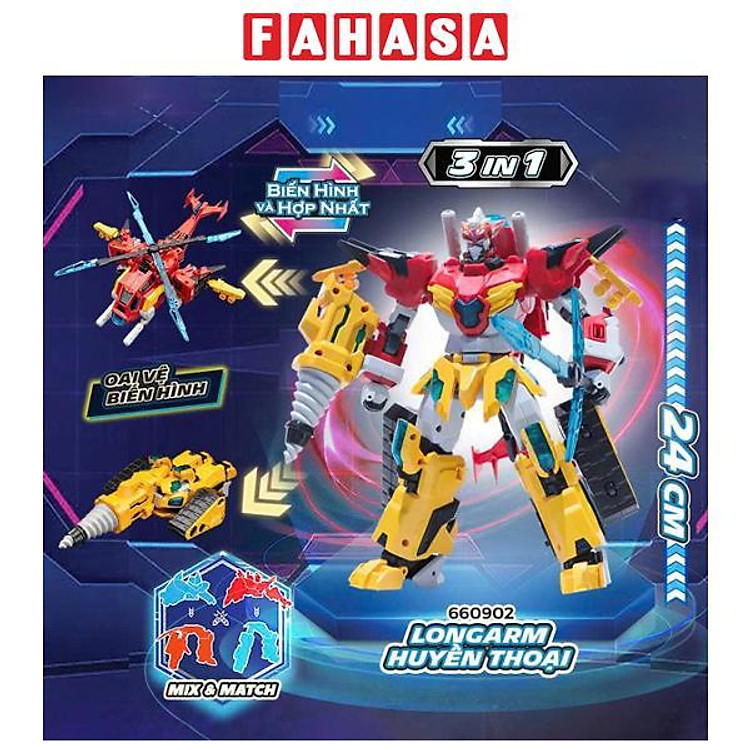 Đồ Chơi Robot Longarm Huyền Thoại Biến Hình Và Hợp Nhất 3 Trong 1 - Glory Alliance 660902