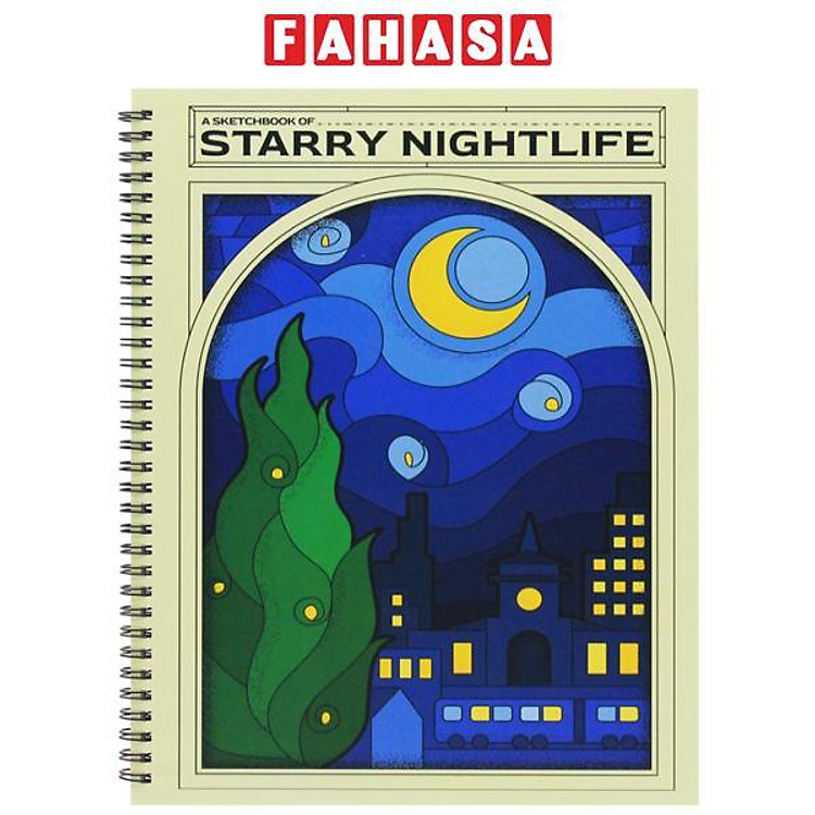Tập Vẽ Lò Xo A4 – Sketchbook Van Gogh Inspire (30 trang, 220gsm)