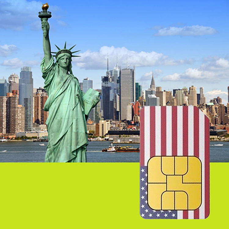 Sim 4G Mỹ Không Giới Hạn Dung Lượng - Miễn Phí Nghe Gọi Trong 15 Ngày