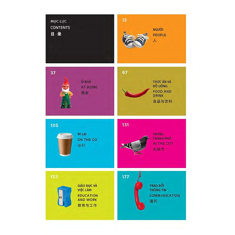 Từ Điển Hình Ảnh Tam Ngữ Trung Anh Việt 16000 Từ - Ảnh 4