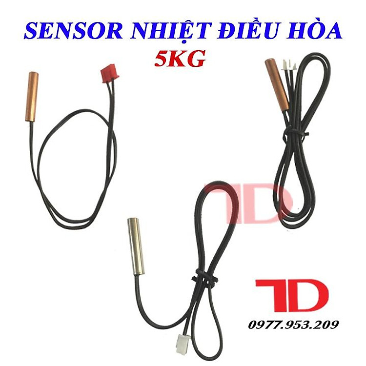 Đầu dò cảm biến dàn lạnh, sensor nhiệt điều hòa tủ lạnh đầu đồng và inox 5KG