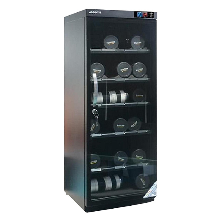 Combo Tủ Chống Ẩm Andbon AD-120S (120 Lít) + Tặng Da Cừu Lau Len (Da Thật) - Hàng Nhập Khẩu