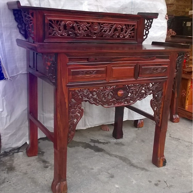 Bàn thờ 2 tầng gỗ muồng 1m27