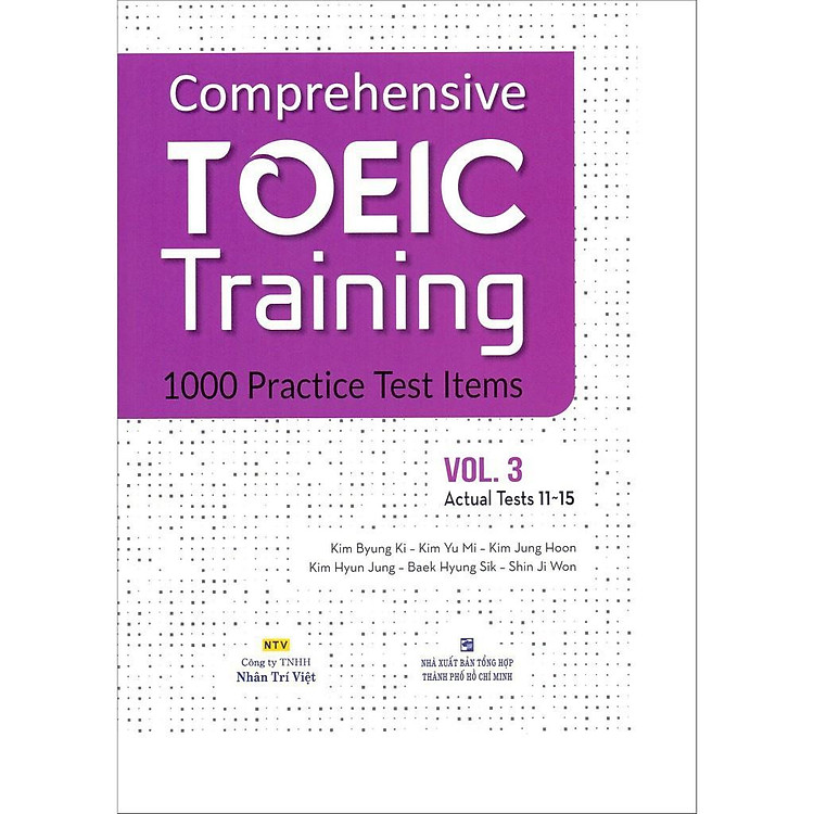 Comprehensive Toeic Training 1000 Practice Test Items (Vol 3)