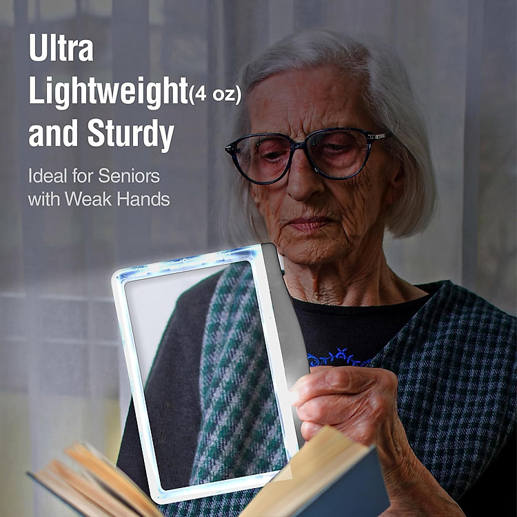 Kính Lúp Đọc Sách Cỡ Lớn Magnipros 1815 (5x, có đèn led) - Ảnh 5